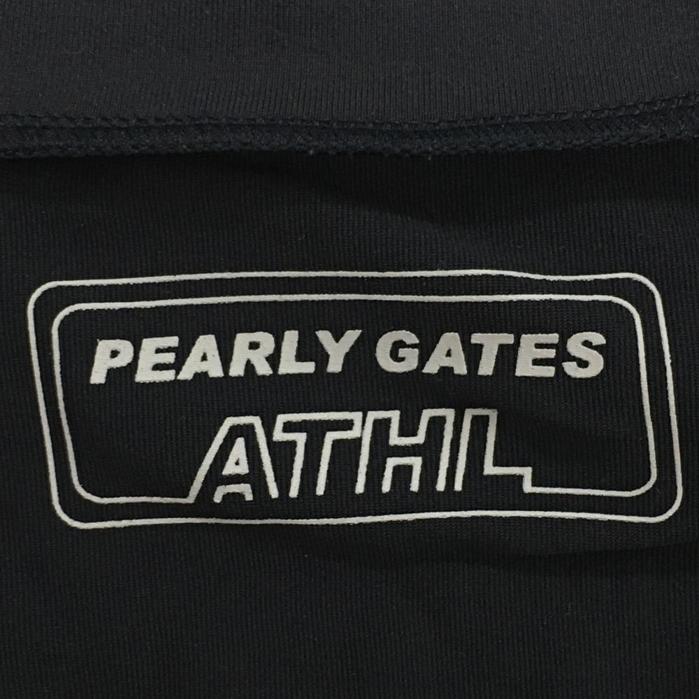 超美品】パーリーゲイツ インナーシャツ ネイビー ロゴ白 Vネック