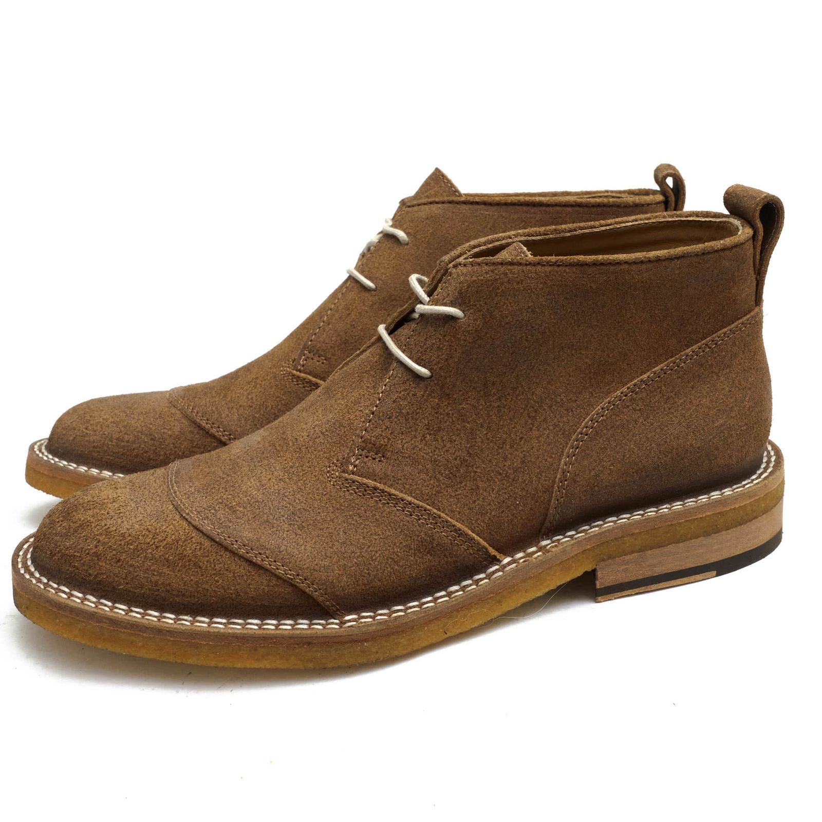 ベルスタッフ／BELSTAFF チャッカブーツ シューズ 靴 メンズ 男性 男性用スエード スウェード レザー 革 本革 ブラウン 茶  WARREN SHOES プレーントゥ クレープソール