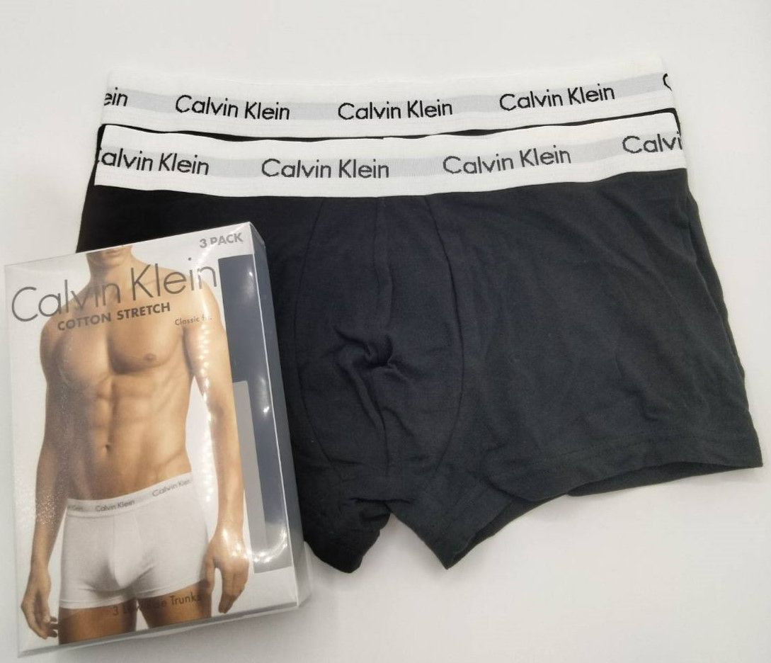 Calvin Klein(カルバンクライン) ローライズボクサーパンツ 黒 Mサイズ 2枚 メンズボクサーパンツ 男性下着 U2664 