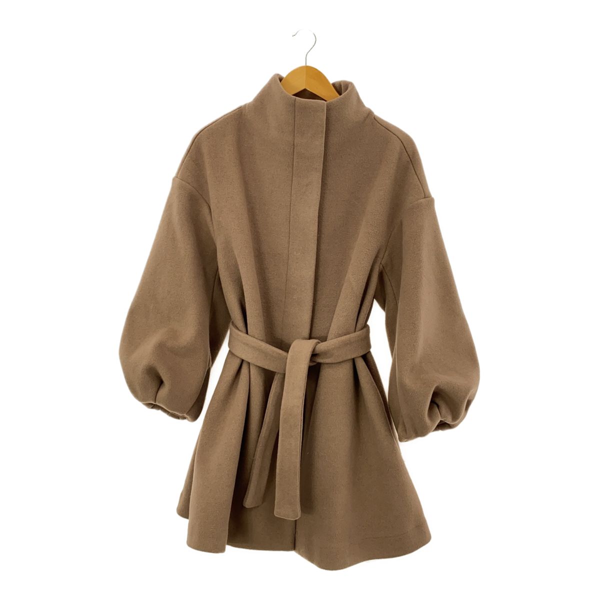 Eaphi standcollar volume midi coat コート Eaphi】standcollar volume midi coat