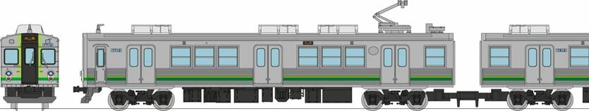 鉄道コレクション 養老鉄道7700系TQ12編成（緑歌舞伎）3両セットA