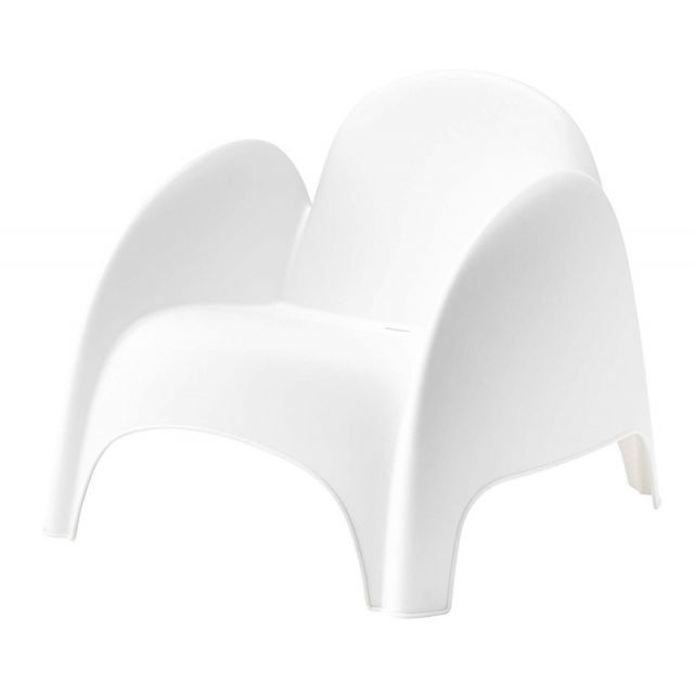 ラウンジチェア W80×D81×H70.5×SH37.5 ホワイト コレクション