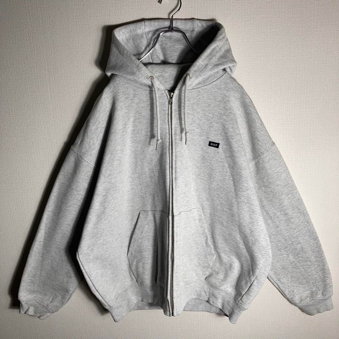 HUF グレー フルジップパーカー XL 楽天市場】ハフ HUF ジップアップパーカー M,L,XLサイズ グレー