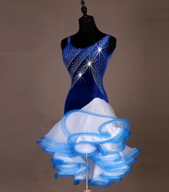 25年新作 新品未使用 オーダーメイド 社交ダンス衣装 立体花