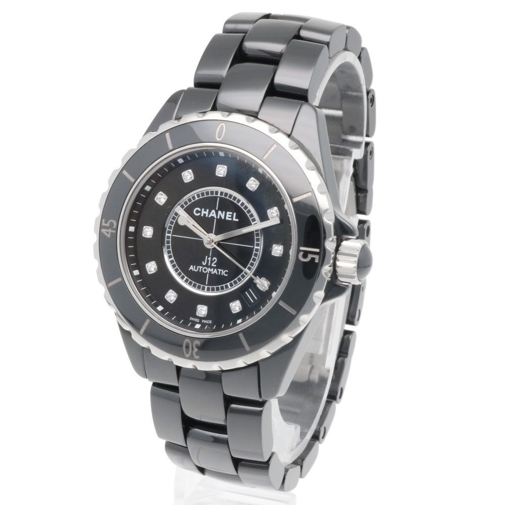 シャネル J12 腕時計 時計 セラミック H1626 自動巻き メンズ 1年保証  