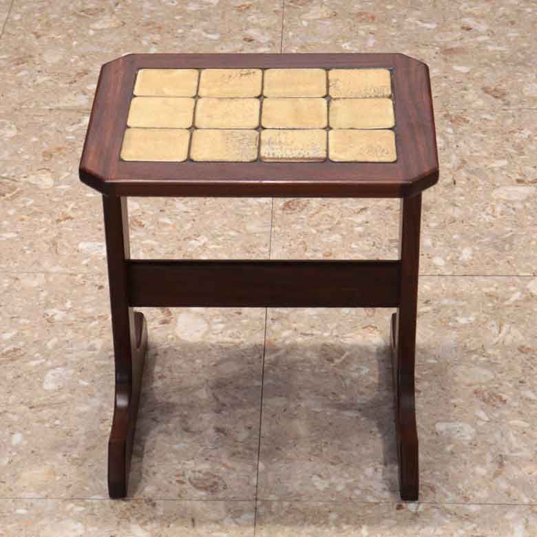 ネストテーブル タイルトップ ローテーブルセット ヴィンテージ