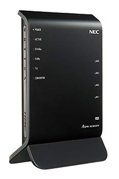【中古】(非常に良い)NEC Aterm 無線LAN Wi-Fiルーター/ dual_band AC1800(11ac対応) 1300+450Mbps WG1800HP4 PA-WG1800HP4