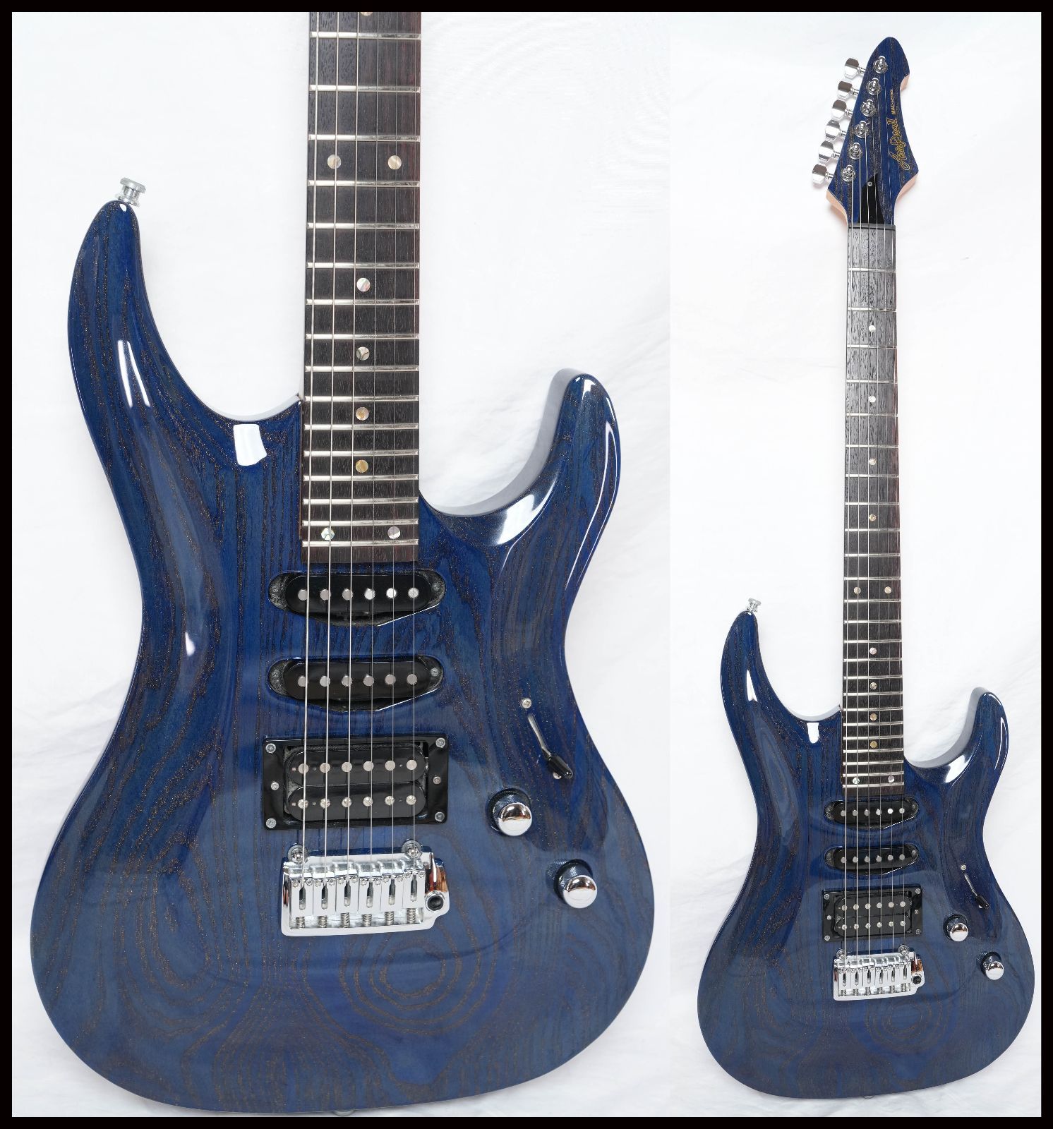 極美品Aria Pro II MAC llic Blue エレキギター Aria Pro II MAC-CC Blue / Purple <アリアプロツー>｜平野楽器