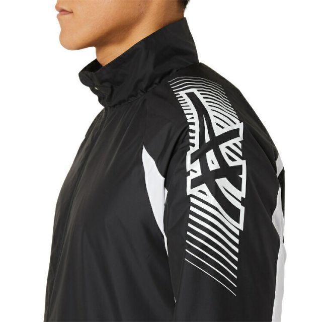 asics アシックス TEAM C WINDREAKER JACKET パフォーマンスブラックxブリリアントホワイト S 2031D535 1 | スポーツ メンズ S ホワイト 白 服 衣類 衣料品ウェア ウエア ウインドブレーカー ブレーカージ