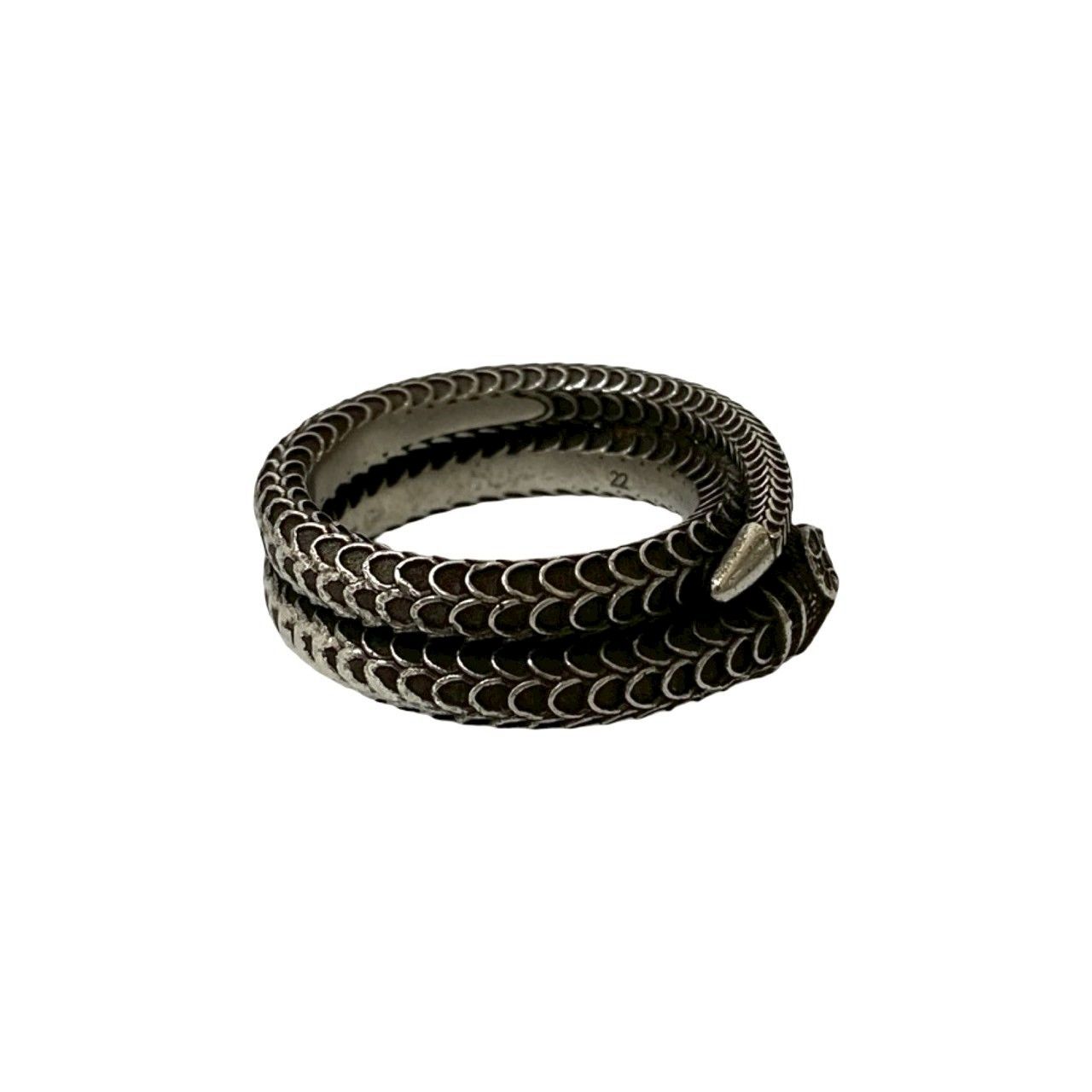 極 美品 希少品 GUCCI グッチ ガーデン スネーク リング シルバー925 