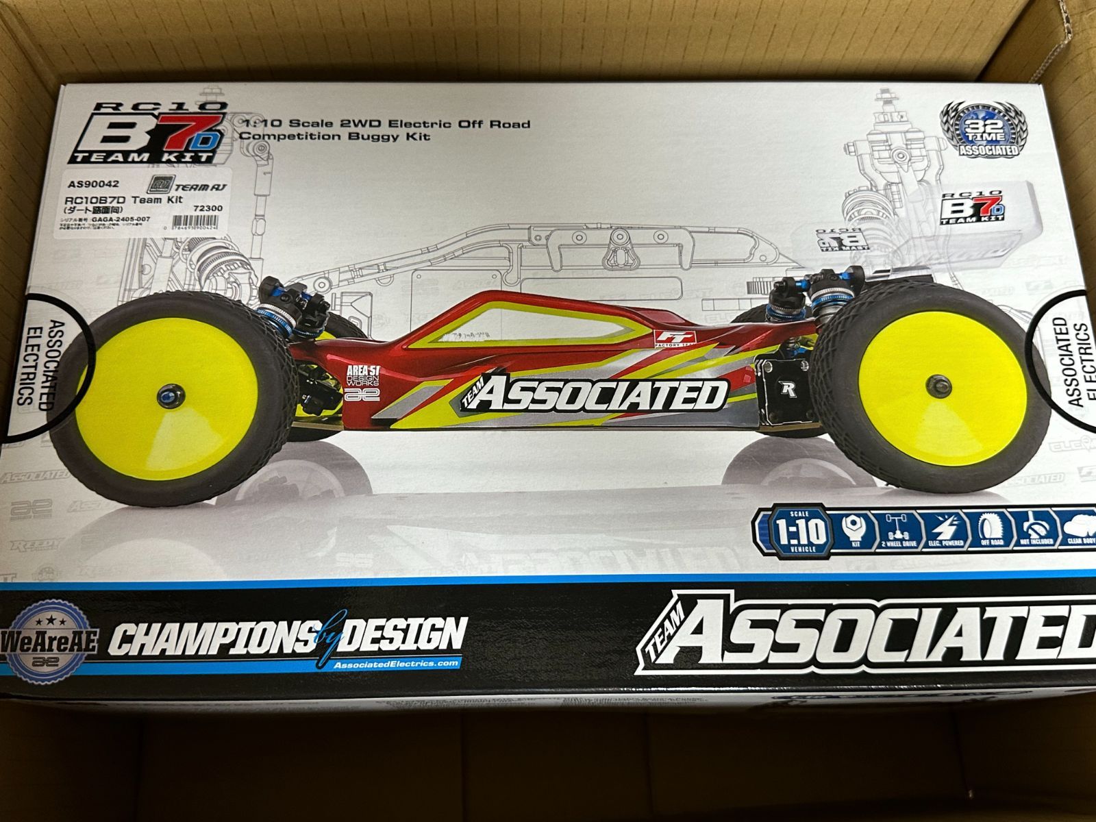 【アソシエイテッド】AS90042RC10B7D Team Kit（ダート路面向）