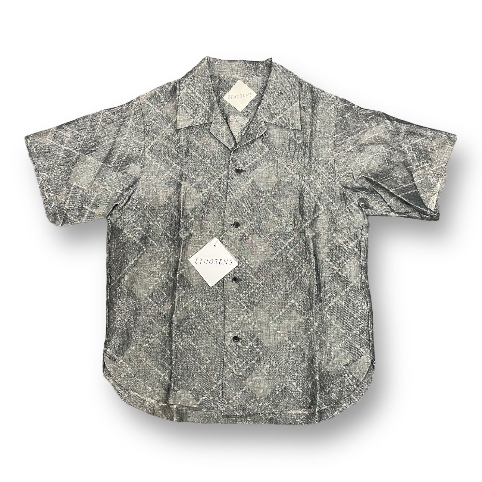 定価34100円 新品 ETHOSENS 22SS SS GEOMETRY SHIRT ジオメトリー 半袖 