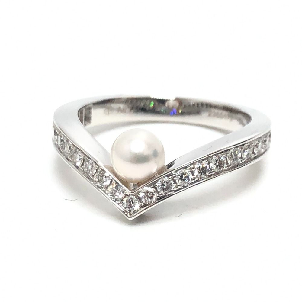 Chaumet ショーメ リング・指輪 エグレット パール ダイヤ K18WG