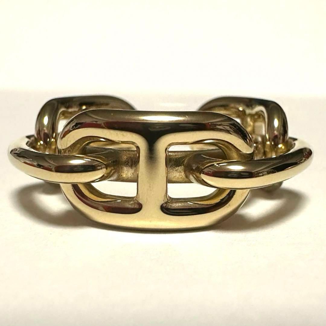 エルメス HERMES シェーヌダンクル スカーフリング GP ゴールド 極美品