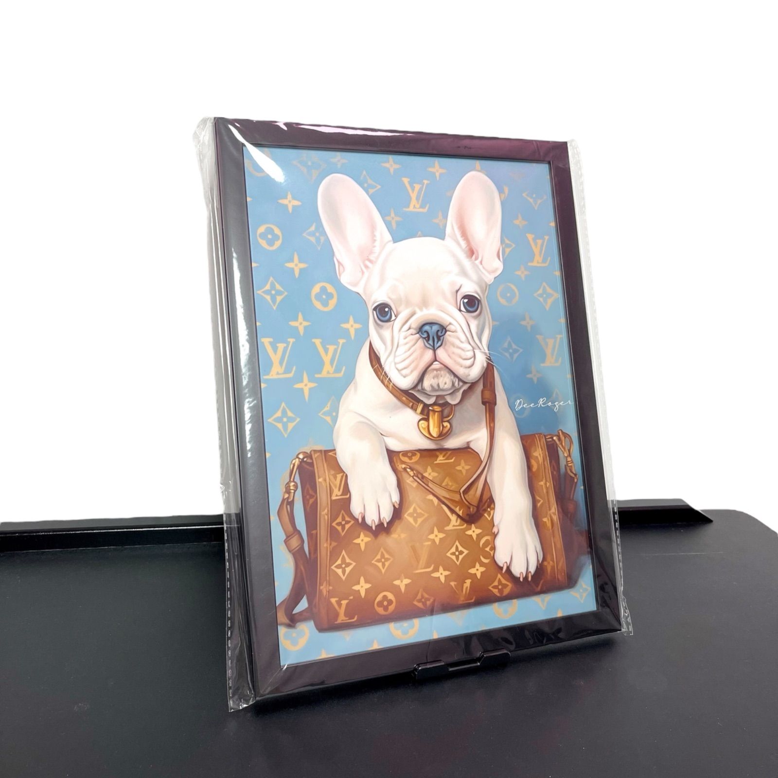 Louis Vuitton Dog Art 額付き ドッグ アートポスター フレンチ