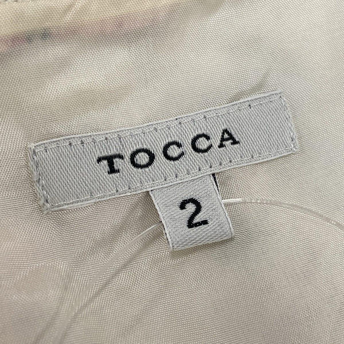 TOCCA(トッカ) ワンピース サイズ2 S レディース - 白×グリーン