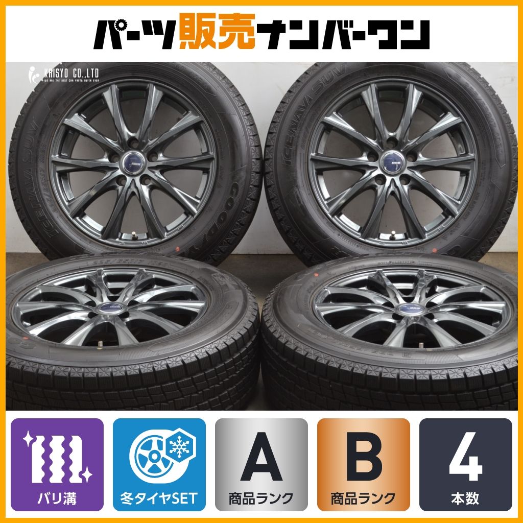 バリ溝】DOS 17in 7J +38 PCD114.3 グッドイヤー アイスナビSUV