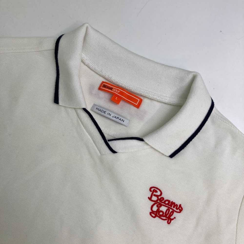 サイズ：L BEAMS GOLF ビームスゴルフ 襟付き 半袖Tシャツ