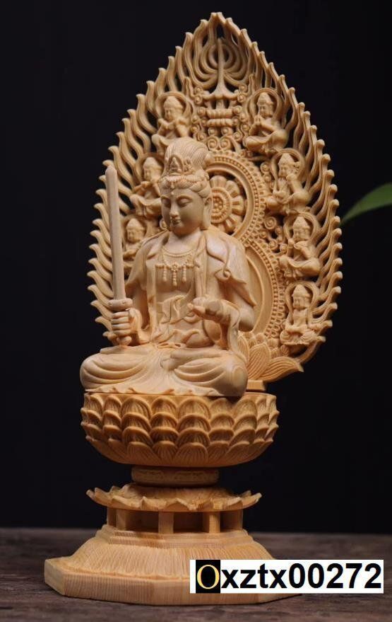 四天王像一式 木彫仏像 切金 仏師手仕上げ品 高さ28.5cm 総檜材 精密