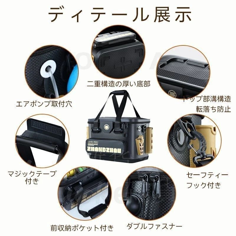 新しい未使用 釣り バケツ 釣り用ケース タックルバッグ