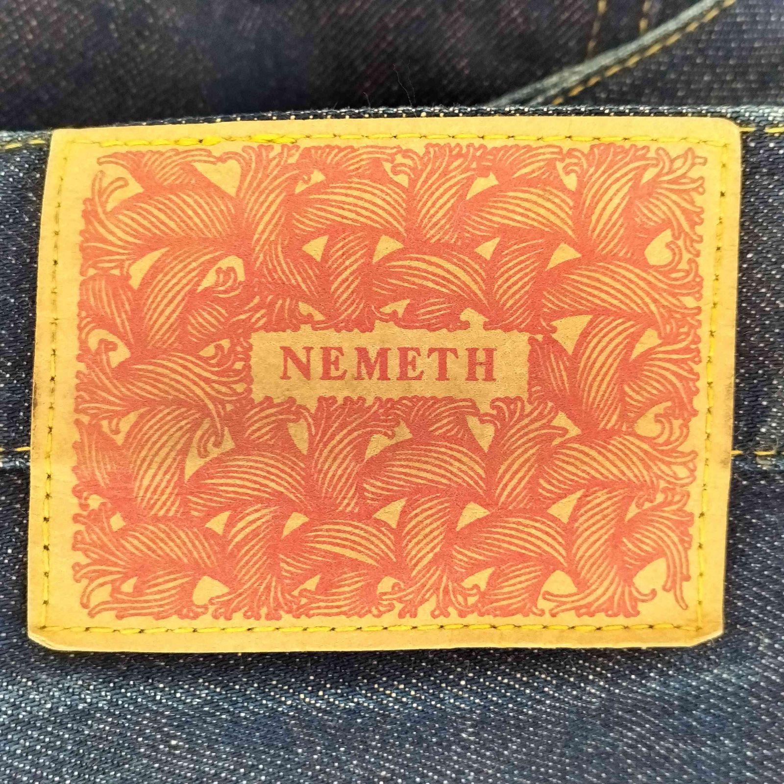 NEMETH ダークデニム サルエルパンツ ネメス NEMETH デニムサルエルパンツ 立体裁断 メンズ JPN：XS