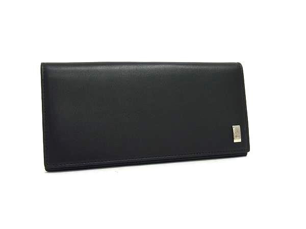dunhill ダンヒル サイドカー レザー 二つ折り 長財布 ウォレット 小銭入れ 札入れ メンズ ブラック系 FR4258