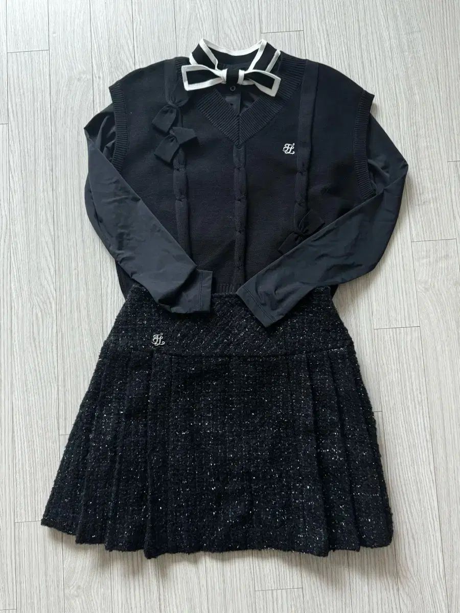 フェアライアーfairliar 韓国ゴルフミニスカートツイード