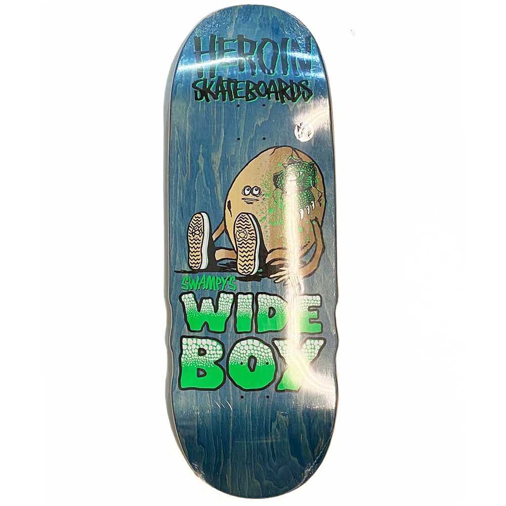 10.75インチ HEROIN ヘロイン 10.75” x 32” SWAMPY WIDE BOY DECK デッキ 板【スケートボード/スケボー/SKATEBOARD】