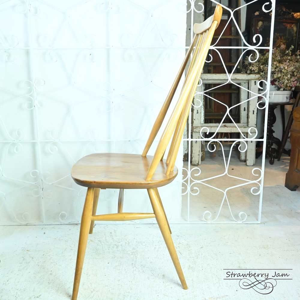 L3705-235-2 英国ヴィンテージ ERCOL アーコールチェア ゴールド