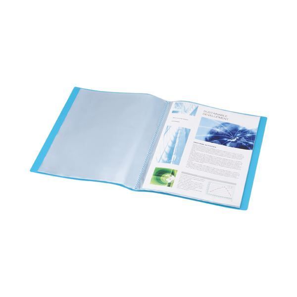 まとめ) TANOSEE クリアブック（透明表紙） A4タテ 12ポケット