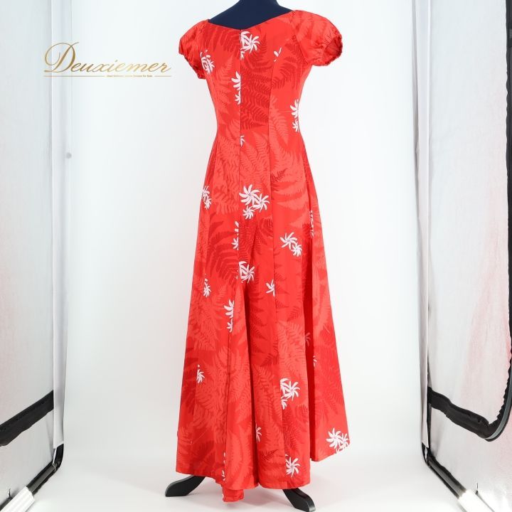 フラダンス　赤白ドレス　メイドインハワイ フラダンス 赤白ドレス メイドインハワイ フラダンス 衣装 ワンピース