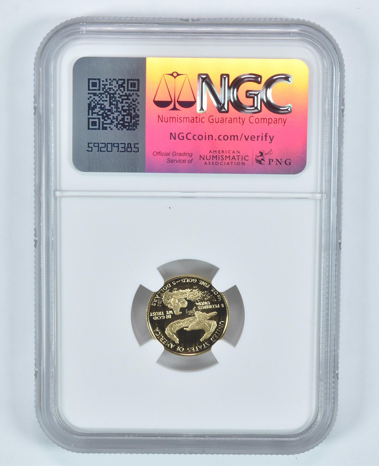 2000年 アメリカ Wイーグル金貨 5ドル 1/10オンス NGC PF70