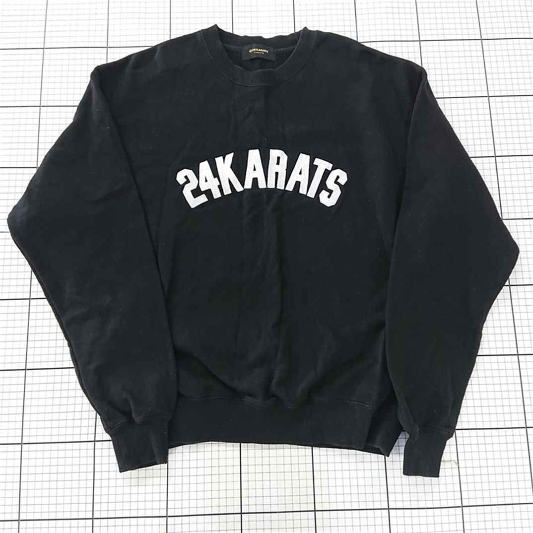 ◇ Θ 24karats TOKYO ロゴ 長袖 トレーナー サイズS ブラック系 メンズ 