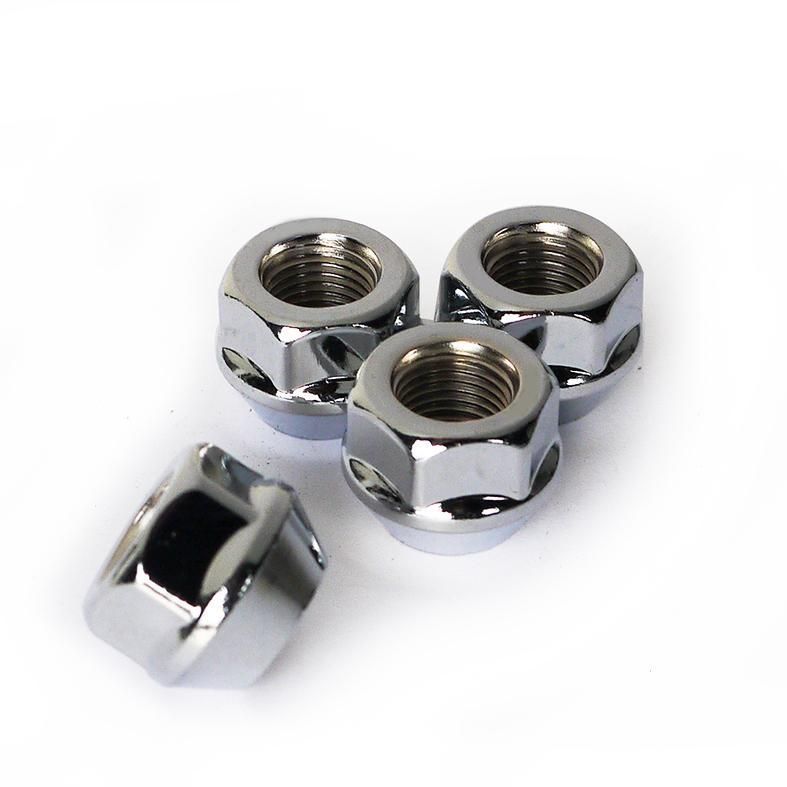 業務用 480個 貫通ナット 19HEX M12 P1.25 60°テーパー座 メッキ ホイールナット スバル スズキ 日産 など TRITUETUBI_COM