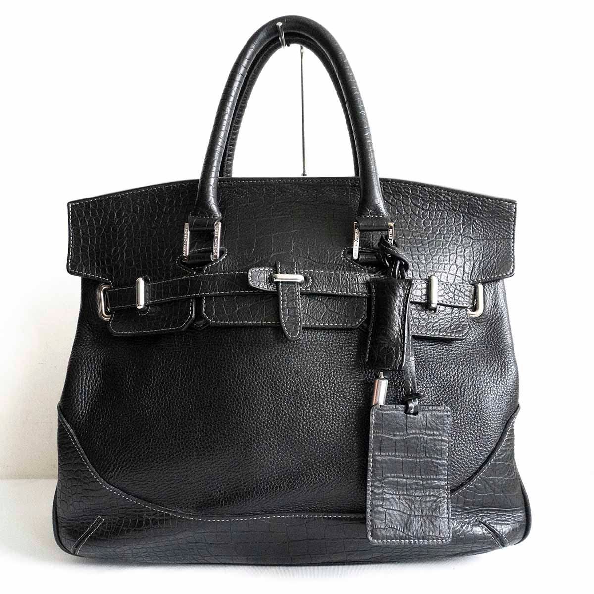 美品】PELLE MORBIDA【Maiden Voyage クロコ型押し 被せ付き