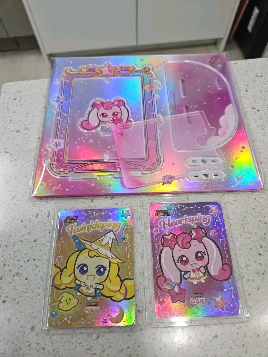 クッキーラン ティニ핑 コラボ ホログラム アクリル スタンド フォトカード