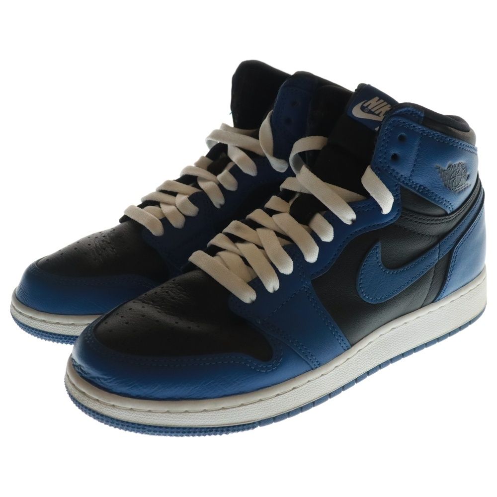NIKE (ナイキ) AIR JORDAN 1 RETRO HIGH OG GS Dark Marina Blue