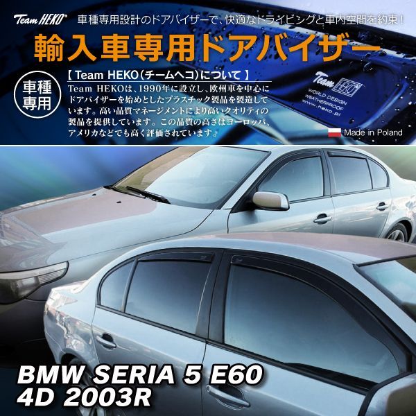 BMW 5シリーズ　セダン　E60　　ドア　サイド　バイザー