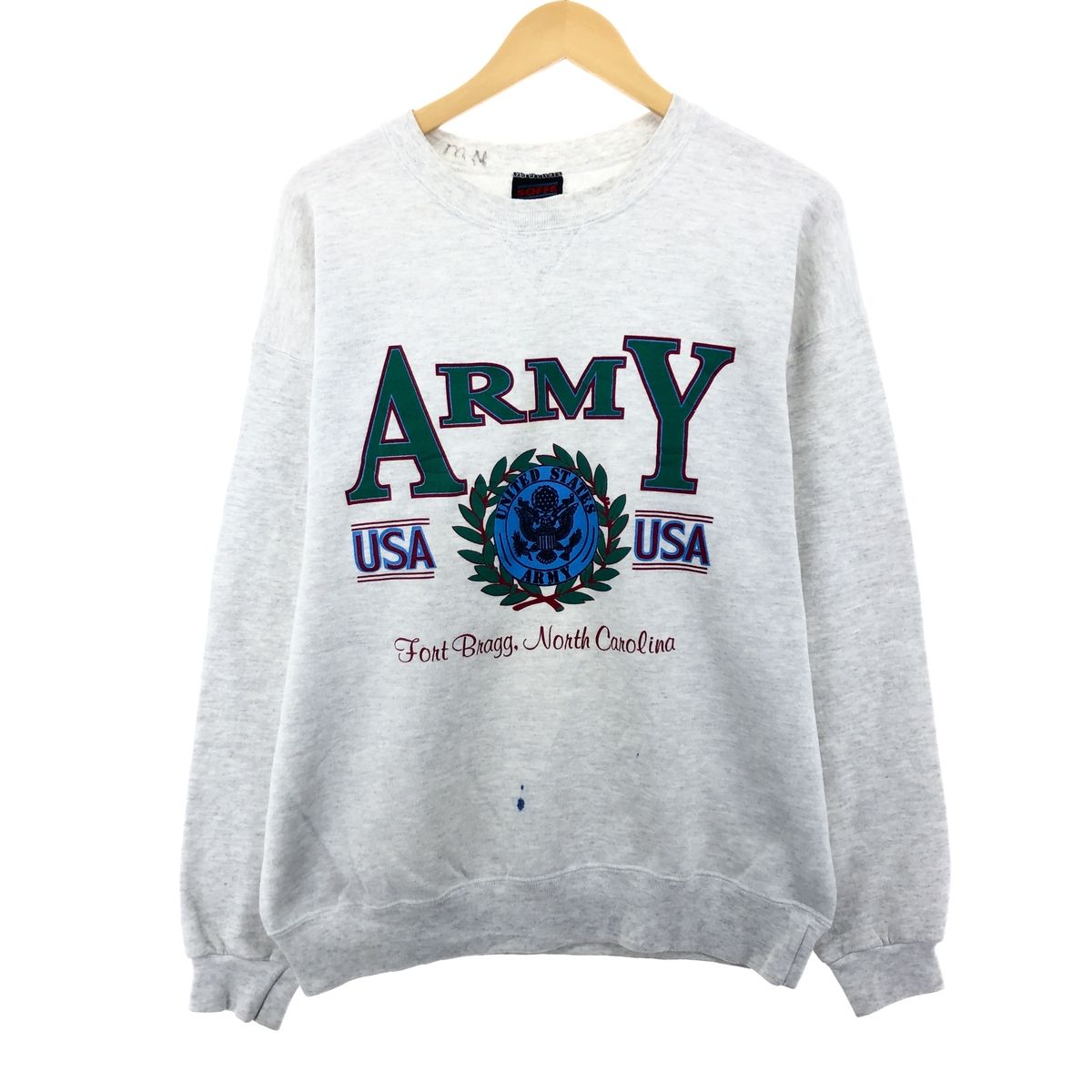 古着 80~90年代 SOFFE U.S.ARMY プリントスウェットシャツ