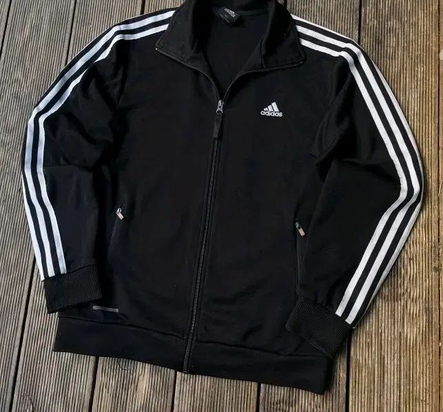 adidas(アディダス) 白×黒 黒 トラックトップス ジャージ ジップアップ 95 100