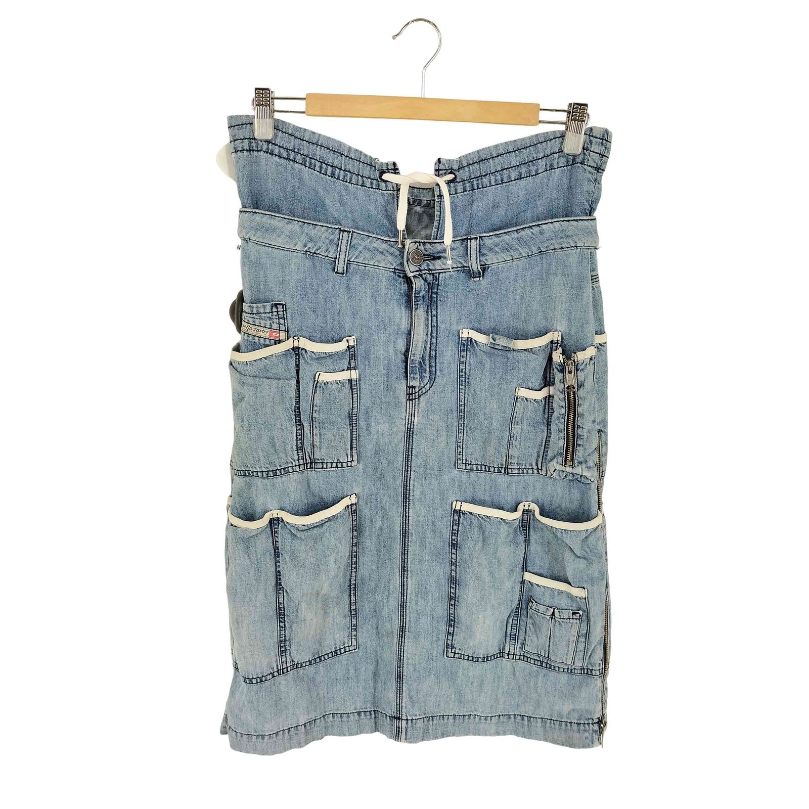 ディーゼル DIESEL マルチポケット デザイン デニム スカート レディース W25
