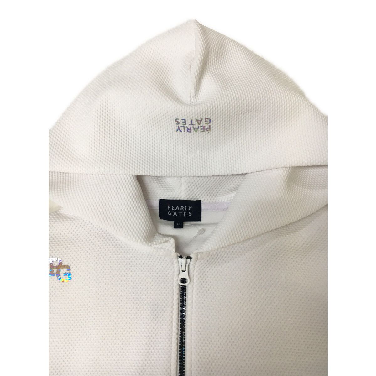 中古 レディース パーリーゲイツ PEARLY GATES パーカー 2(L) 白