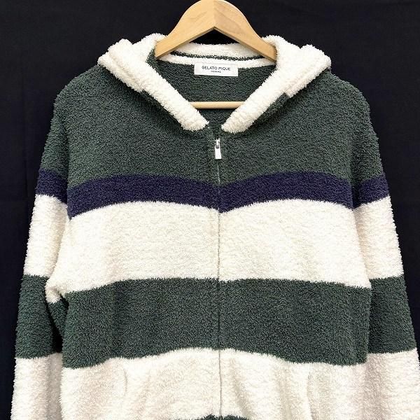 wnc ジェラートピケオム gelatopique HOMME パーカー M 白 緑 紺 wnc ジェラートピケオム gelatopique HOMME パーカー M 白 緑 紺
