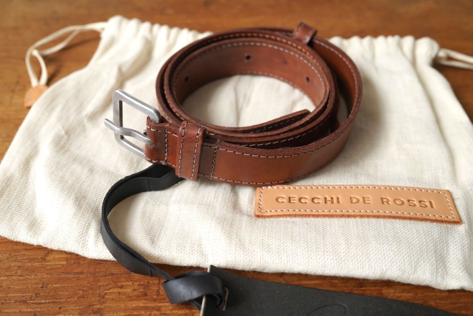 CECCHI DE ROSSI ベルト ALUMINUM BACKEL BELT コードヴァンレザーベルト / CECCHI DE