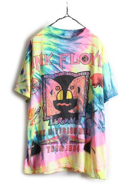 90s PINK FLOYD ピンクフロイド タイダイ プリント Tシャツ XL | www