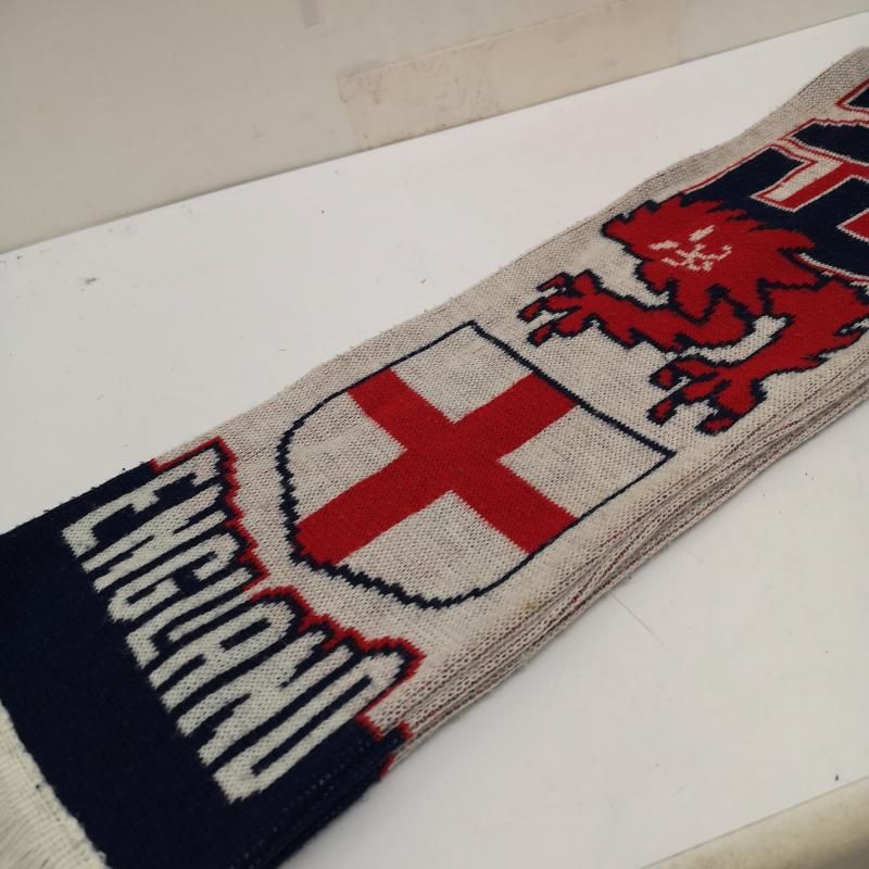イングランド代表　サッカーマフラー USED 古着 マフラー 90s イングランド代表 サッカー マフラー