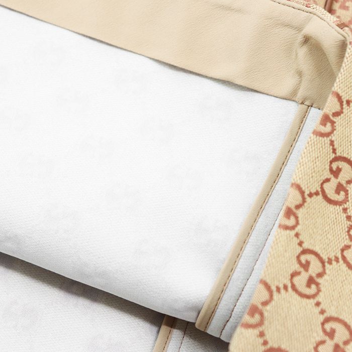 新品同様】グッチ 2018年 レザーパイピング GGキャンバス モノグラム  