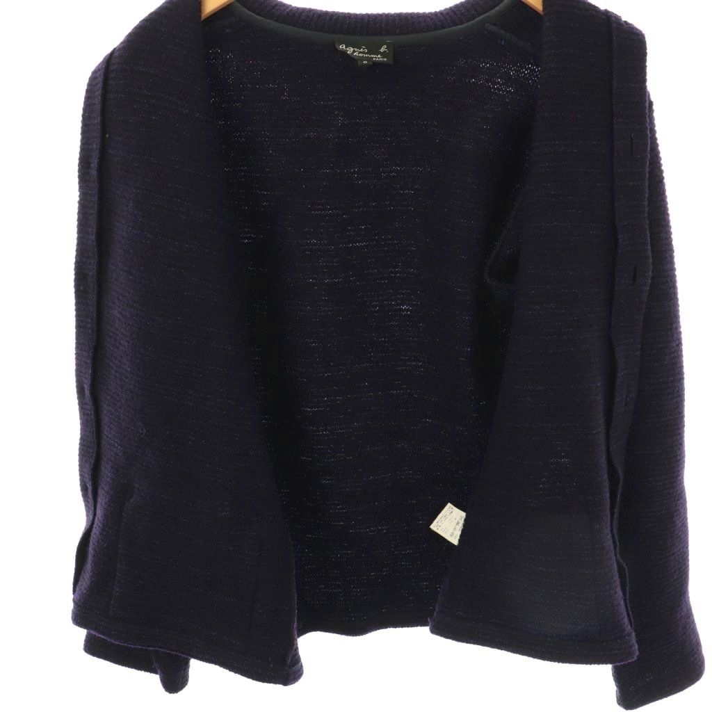 アニエスベーオム Agnes b. homme ウール ニットジャケット