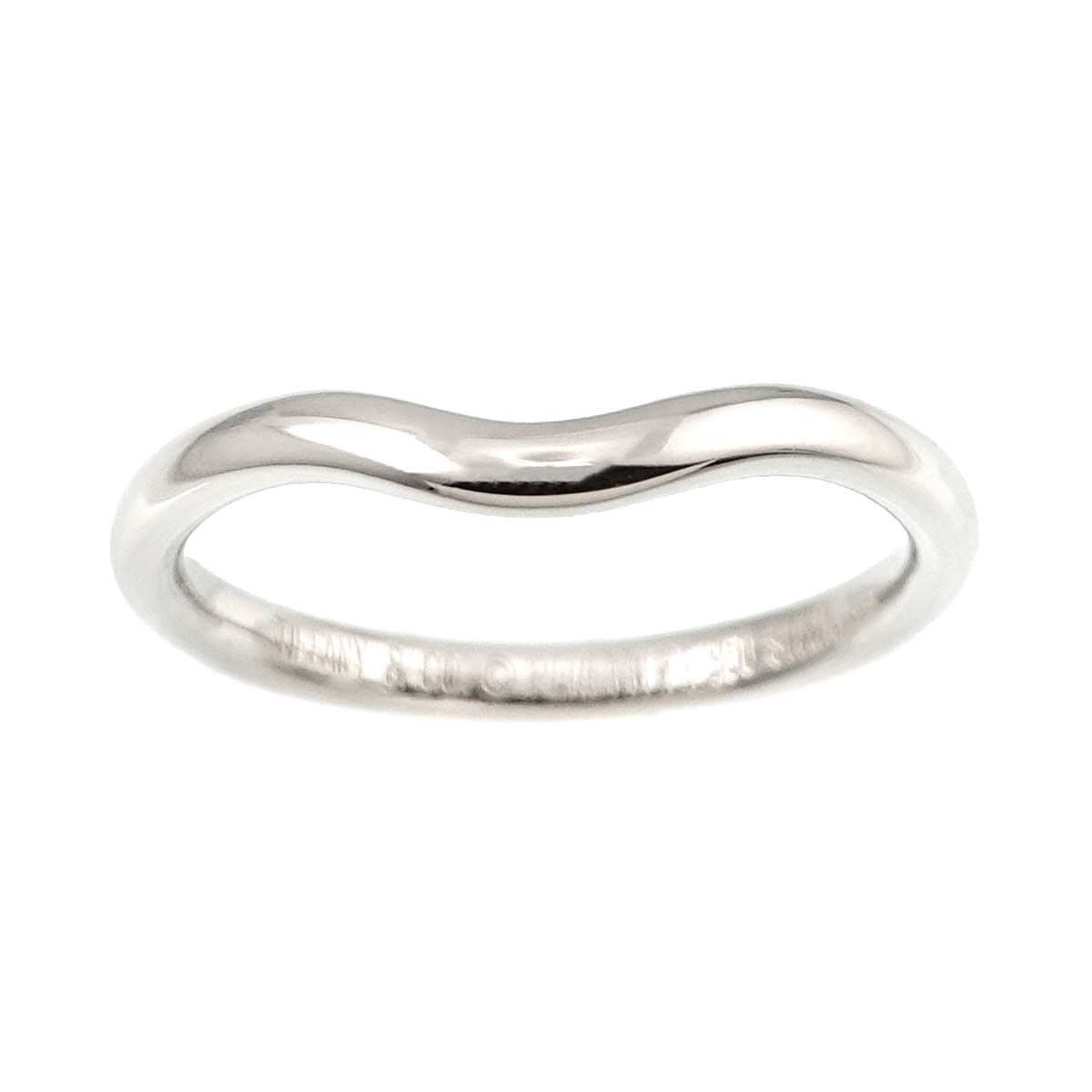 ティファニー TIFFANY&Co. カーブド バンド 9.5号 リング Pt プラチナ  