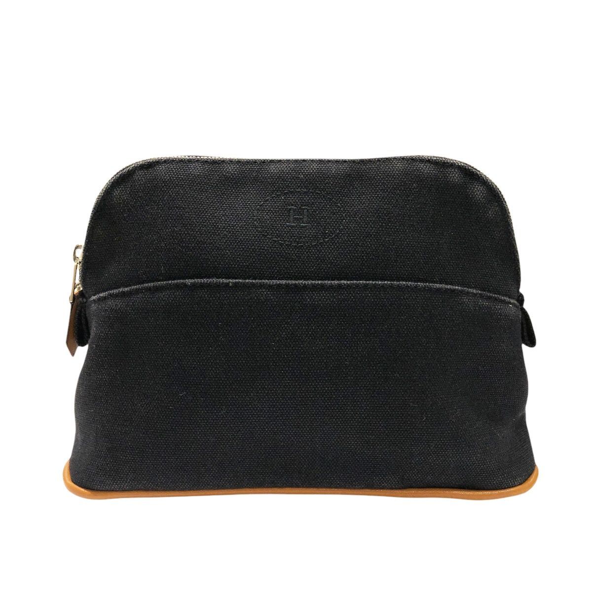中古】 HERMES エルメス ボリードポーチ ミニミニ ブラック 黒 中古】 HERMES エルメス ボリードポーチ ミニミニ ブラック 黒